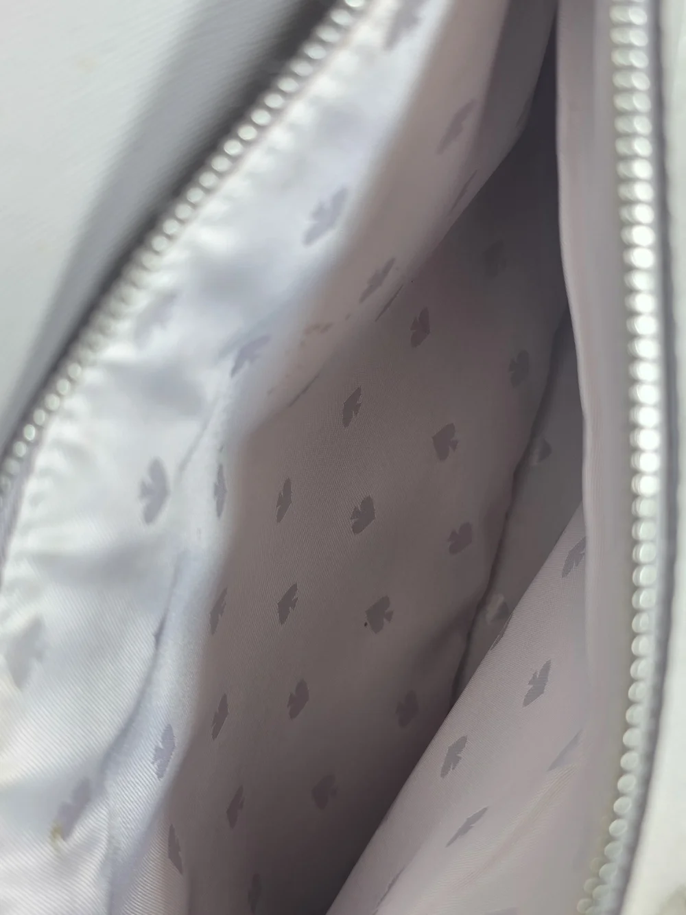Kate Spade Cameron Pocket Tote Gray Saffiano Leather Handbag Purse.
